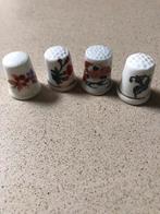Vier vingerhoedjes , verschillende afbeeldingen, Ophalen of Verzenden, Zo goed als nieuw, Porselein