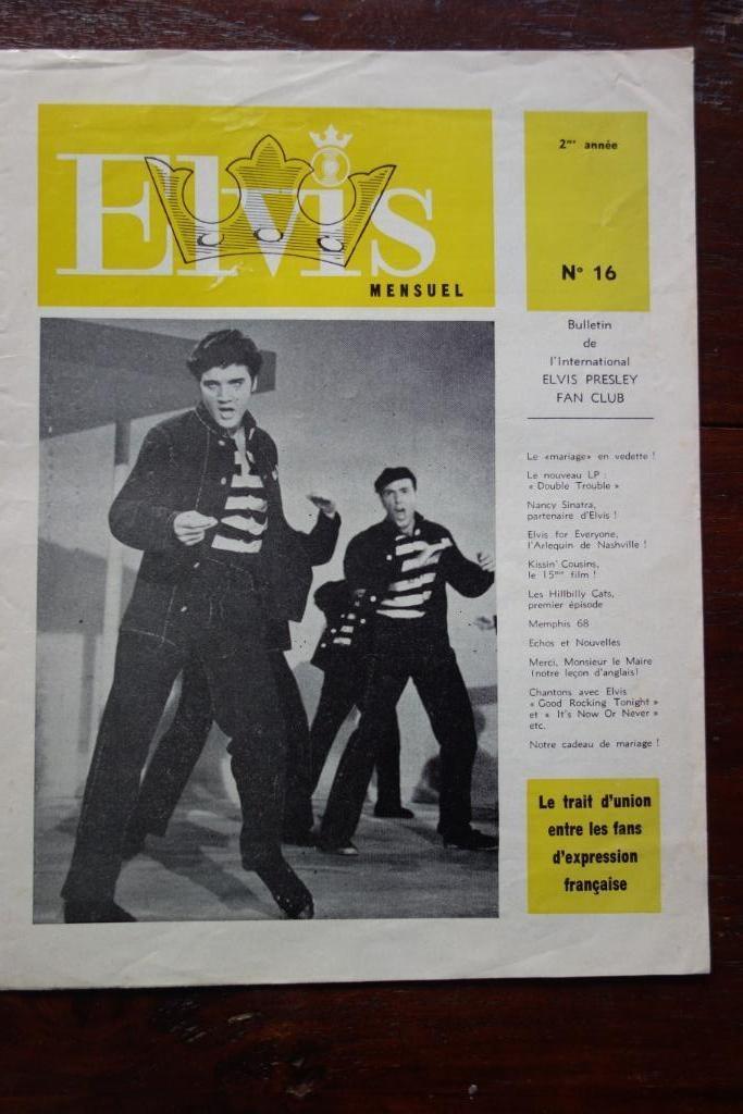 Elvis Presley clubblad Frans, Verzamelen, Muziek, Artiesten en Beroemdheden, Zo goed als nieuw, Boek, Tijdschrift of Artikel, Ophalen of Verzenden
