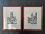 Etsen Dordrecht - Anna Doedijns (2 stuks), Antiek en Kunst, Kunst | Etsen en Gravures, Ophalen