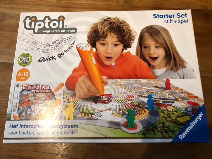 Tiptoi spel: Engelse Detective. Leuk en leerzaam!, Kinderen en Baby's, Speelgoed | Educatief en Creatief, Zo goed als nieuw, Elektronica