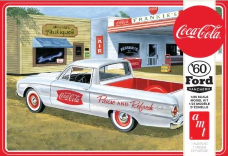 Bouwdoos 1960 Ford Ranchero + Coca Cola automaat AMT, Hobby en Vrije tijd, Modelbouw | Auto's en Voertuigen, Nieuw, Auto, Groter dan 1:32