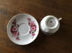 Queen Anne theekop twee roze rozen, Antiek en Kunst, Antiek | Servies los, Ophalen of Verzenden