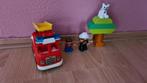 Lego Duplo 10901 Brandweertruck, Ophalen of Verzenden, Zo goed als nieuw, Complete set, Duplo