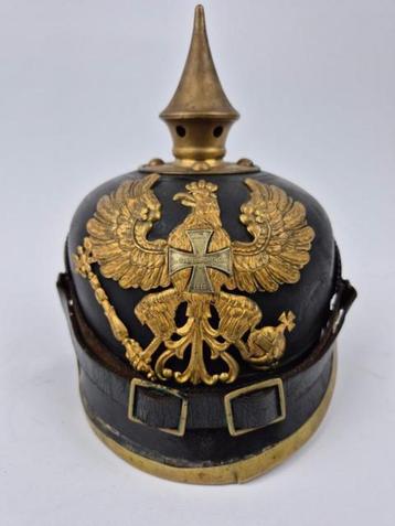Pickelhaube Pruisen , Pinhelm WO1, WW1 beschikbaar voor biedingen