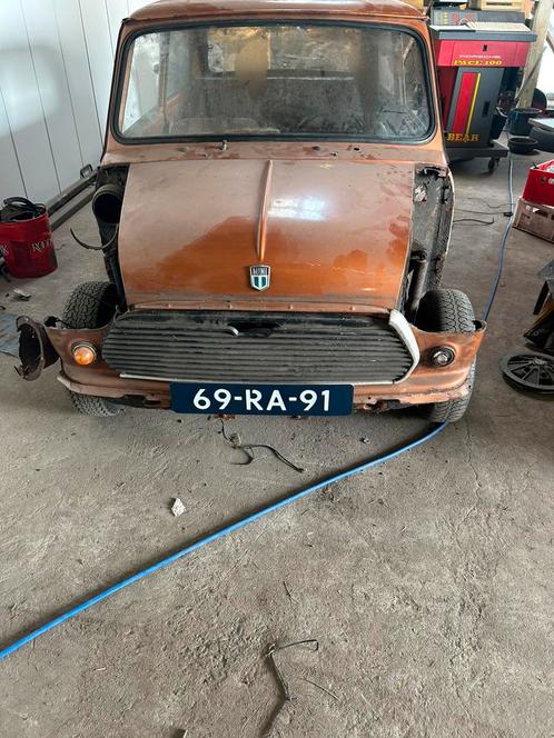 Classic Mini BJ 1977 zeer hard restauratie project, Auto's, Mini, Particulier, Overige modellen, Benzine, Overige carrosserieën