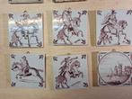 Oude tegels met ruiters en schepen, Antiek en Kunst, Ophalen of Verzenden