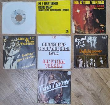 14x 45 toeren singles TINA TURNER incl zeldzame items beschikbaar voor biedingen
