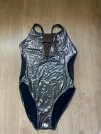 Turnpakje, Zilver Glimmend, Maat 12 (jaar), Sport en Fitness, Turnen, Gebruikt, Verzenden, Zwart, Turnpak(je)