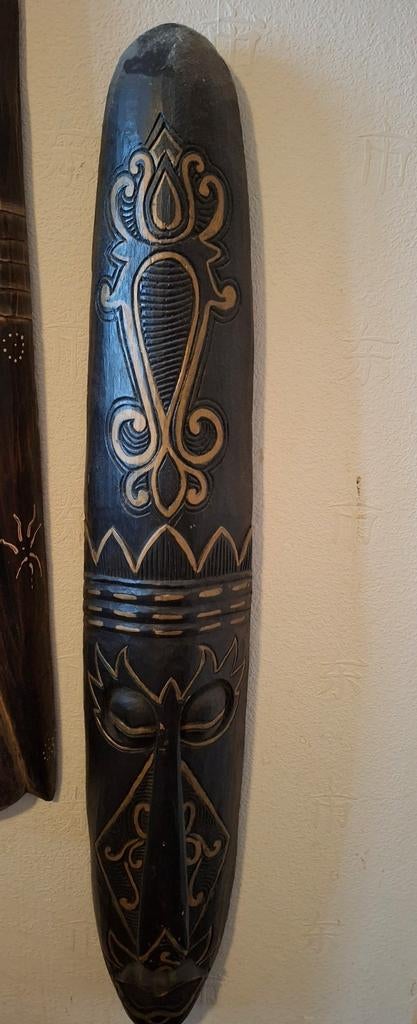 Houtsnijwerk muurmasker wandmasker Afrika, Antiek en Kunst, Kunst | Beelden en Houtsnijwerken, Ophalen of Verzenden