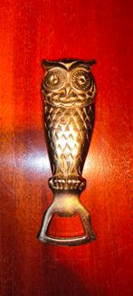 Vintage brass owl bottle opener, Ophalen of Verzenden