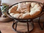Rotan Papasan Stoel, Gebruikt, Bruin, Riet of Rotan, Ophalen of Verzenden