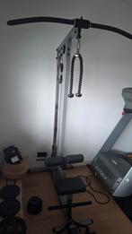 Body-Solid GLM83 Pulley  lat pulldown Station, Sport en Fitness, Fitnessapparatuur, Ophalen, Gebruikt, Krachtstation, Rug