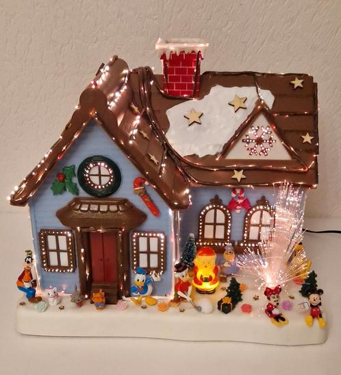 Groot kerstdorp Met minnie.mickey.goofy.pluto.dagobert, Diversen, Kerst, Zo goed als nieuw, Ophalen of Verzenden
