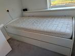 Eenpersoonsbed met 3 lades, lattenbodem en matras, Ophalen, Gebruikt, 90 cm, Eenpersoons