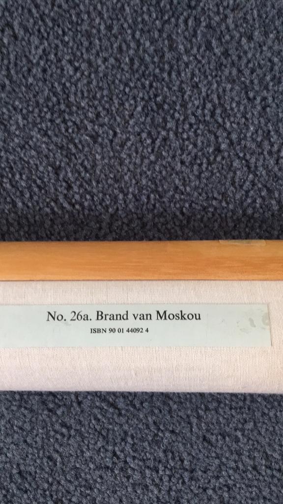 Schoolplaat Brand van Moskou, Antiek en Kunst, Antiek | Schoolplaten, Ophalen