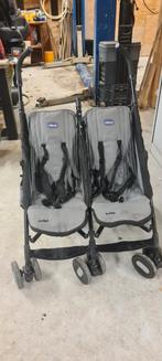 Tweelingbuggy / Duowagen Chicco, Kinderen en Baby's, Buggy's, Ophalen of Verzenden, Gebruikt, Overige merken, Verstelbare rugleuning