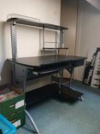 ZGAN zwart computerbureau zware kwaliteit, Ophalen, Zo goed als nieuw, Bureau
