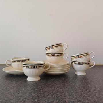 Wedgwood kopjes en schoteltjes (6 stuks) beschikbaar voor biedingen