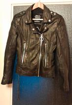 Ladies leather jacket, Maat 38/40 (M), Zwart, Ophalen of Verzenden, Zo goed als nieuw