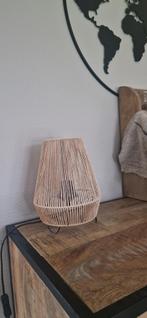 3 stuks jute naturel tafellamp zwart stalen pootjes kwantum, Huis en Inrichting, Lampen | Lampenkappen, Ophalen of Verzenden, Zo goed als nieuw