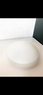 moderne VERVANGENDE GLAZEN LAMPENKAP, Huis en Inrichting, Lampen | Lampenkappen, Wit, Rond, Ophalen of Verzenden, Zo goed als nieuw