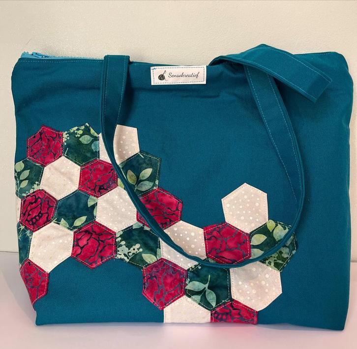 Handgemaakte Shopper Tas - Uniek Design, Sieraden, Tassen en Uiterlijk, Tassen | Damestassen, Nieuw, Shopper, Overige kleuren