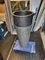 Natuursteen design wastafelzuil met waskom, Doe-het-zelf en Verbouw, Sanitair, Ophalen of Verzenden, Nieuw, Steen, Wastafel