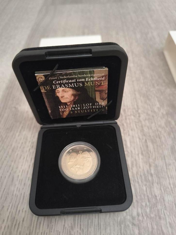 Erasmus 2 Euro 2011 Proof, Postzegels en Munten, Munten | Nederland, Ophalen of Verzenden