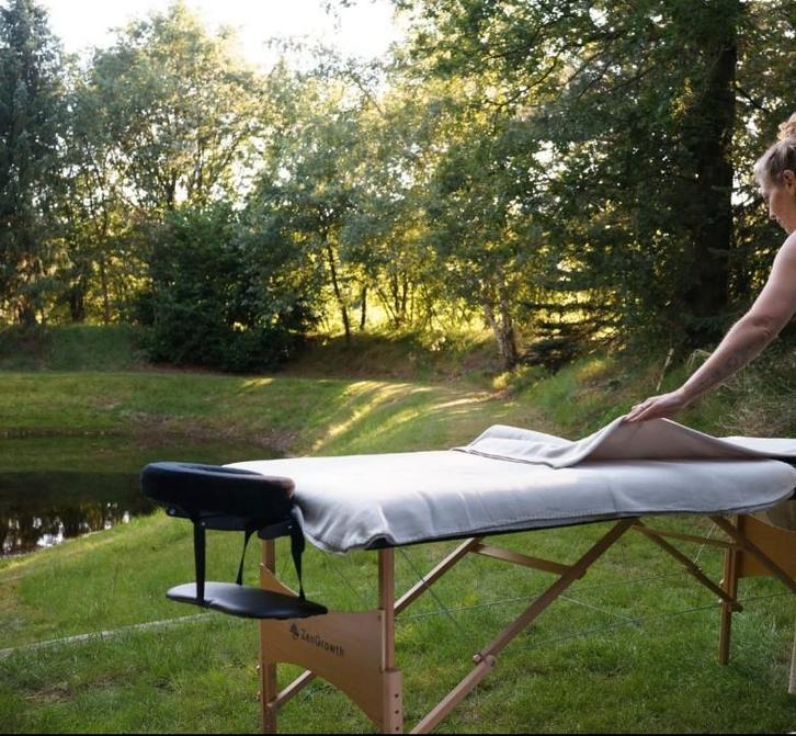 Zengrowth massagetafel 91cm breed hout, Sport en Fitness, Massageproducten, Zo goed als nieuw, Massagetafel, Ophalen