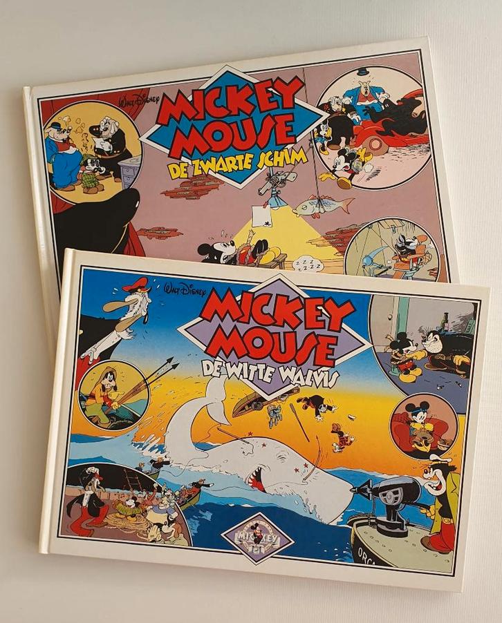 Mickey Mouse  De Zwarte Schim en De Witte Walvis, Verzamelen, Disney, Zo goed als nieuw, Beeldje of Figuurtje, Mickey Mouse, Ophalen of Verzenden
