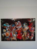 Schilderij van vissen op glas 80x120cm, Ophalen