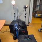 Excella casa plus 200 studioflitsapparaat, 2 crossbar,, Ophalen, Gebruikt, Complete fotostudio
