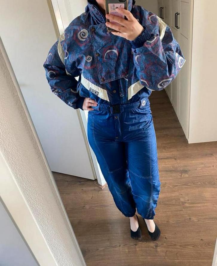 Fout vintage retro skipak maat 38, Kleding | Dames, Wintersportkleding, Gedragen, Pak, Maat 38/40 (M), Ophalen of Verzenden