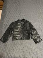 Vila Kort Zwart Leren Jasje Maat S 36, Ophalen of Verzenden, Zo goed als nieuw, Maat 36 (S), Zwart