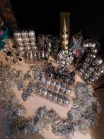 Zeer complete kerstboom decoratie zwart/zilver/glitter, Diversen, Kerst, Ophalen of Verzenden, Zo goed als nieuw