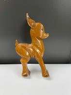 Houten Dierenbeeld - Hert, Antiek en Kunst, Kunst | Beelden en Houtsnijwerken, Ophalen of Verzenden