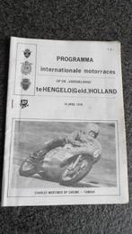 Hengelo Gld Internationale motorraces 1976 programmaboekje, Verzenden, Gebruikt, Motoren