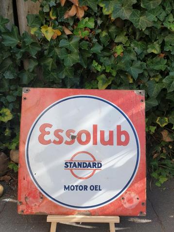 Emaille bord Esso / Essolub Jaren 30 beschikbaar voor biedingen