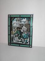 Glas in lood afbeelding tandarts met tulband op hoofd, Ophalen of Verzenden