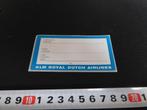 sticker label etiket KLM royal dutch airlines 315*, Ophalen, Zo goed als nieuw