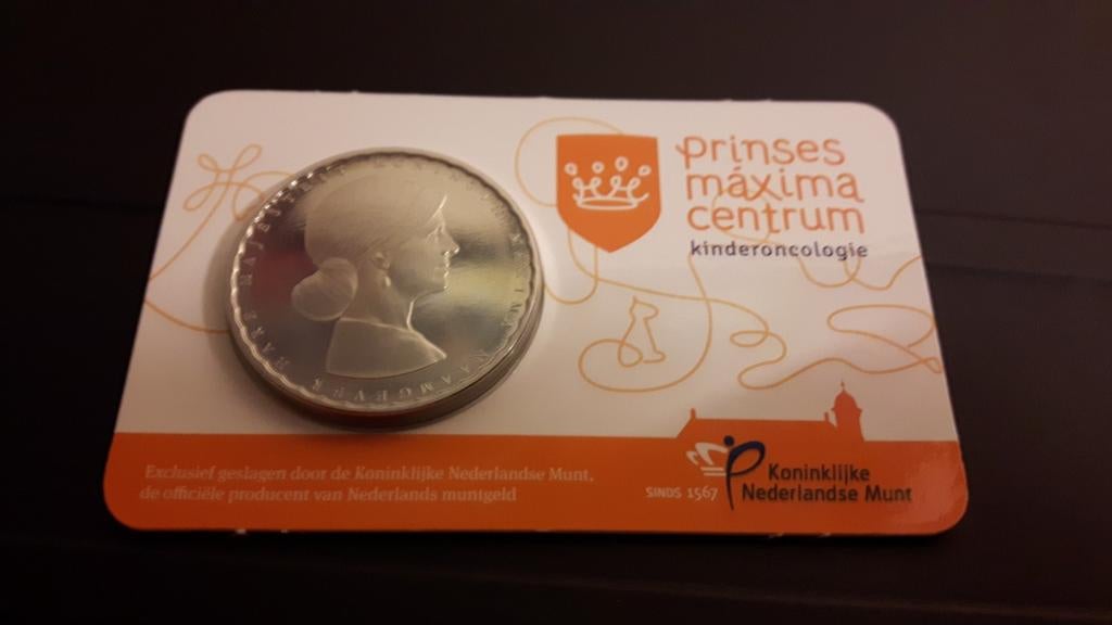 Penning Prinses Maxima Centrum 2018 in coincard, Postzegels en Munten, Penningen en Medailles, Ophalen of Verzenden, Overige materialen