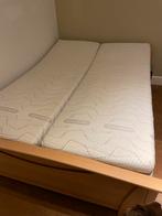 Elektrisch verstelbaar mooi bed 140x200, Huis en Inrichting, Slaapkamer | Bedden, Ophalen, Beige, 140 cm, Twijfelaar