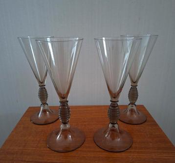 W.J. Rozendaal Champagne glazen model traditie 1931  beschikbaar voor biedingen