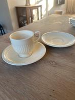 Wedgwood Edme espresso kop en 2 schotels, Ophalen of Verzenden, Zo goed als nieuw, Wedgwood, Kop(pen) en/of Schotel(s)
