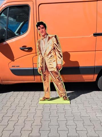 Houten Elvis Presly beeld 2d verkeerd in nette staat super beschikbaar voor biedingen