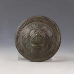 Uitzonderlijke Romeinse Phalera Leeuwenhoofd 1e/2e eeuw nC, Verzenden, Brons