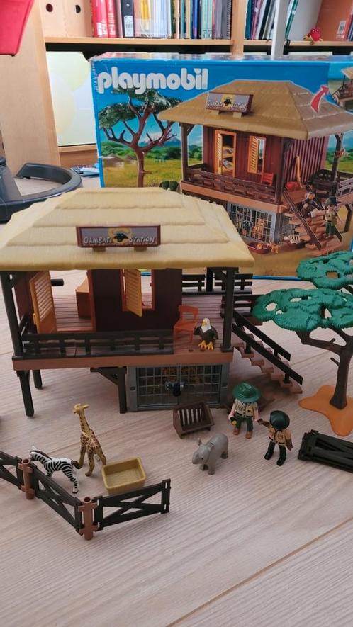 Playmobil safari verzorgingspost 4826, Kinderen en Baby's, Speelgoed | Playmobil, Gebruikt, Complete set, Ophalen of Verzenden