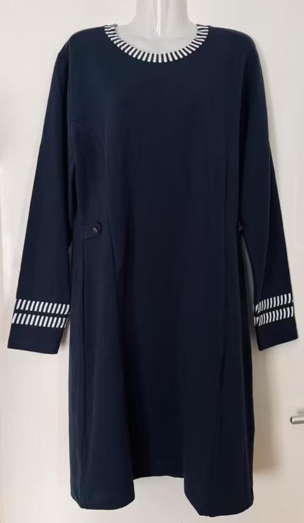 Susskind blauwe jurk maat 44 [v], Kleding | Dames, Jurken, Zo goed als nieuw, Maat 42/44 (L), Blauw, Knielengte, Ophalen of Verzenden