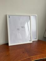 Twee witte Ikea (foto)lijsten binnenmaten 39 x 49 cm, Ophalen of Verzenden, Zo goed als nieuw