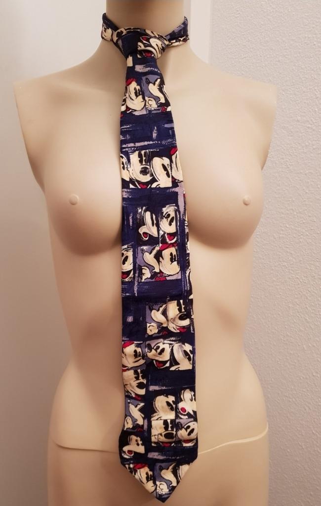 Mickey Mouse stropdas blauw the Disney Store Kerst Christmas, Verzamelen, Disney, Zo goed als nieuw, Kleding of Textiel, Mickey Mouse